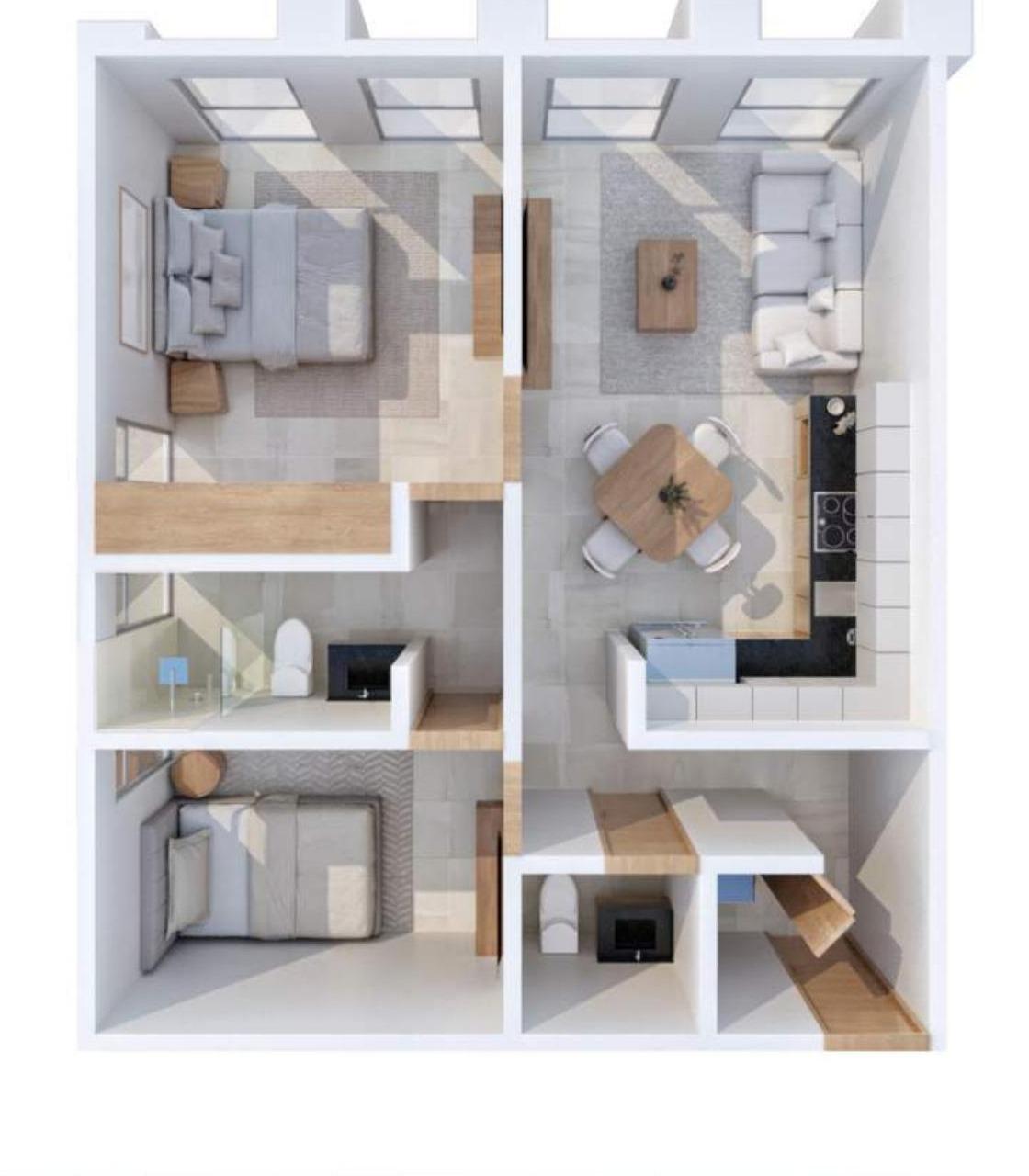 Planta arquitectónica del Modelo B2